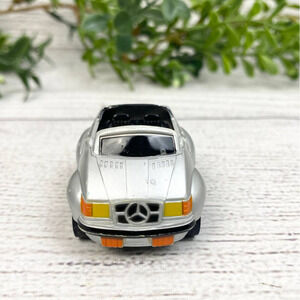 Vintage 1989 Minatare Toy Mercedes Pull Back Wind Up Car Toy